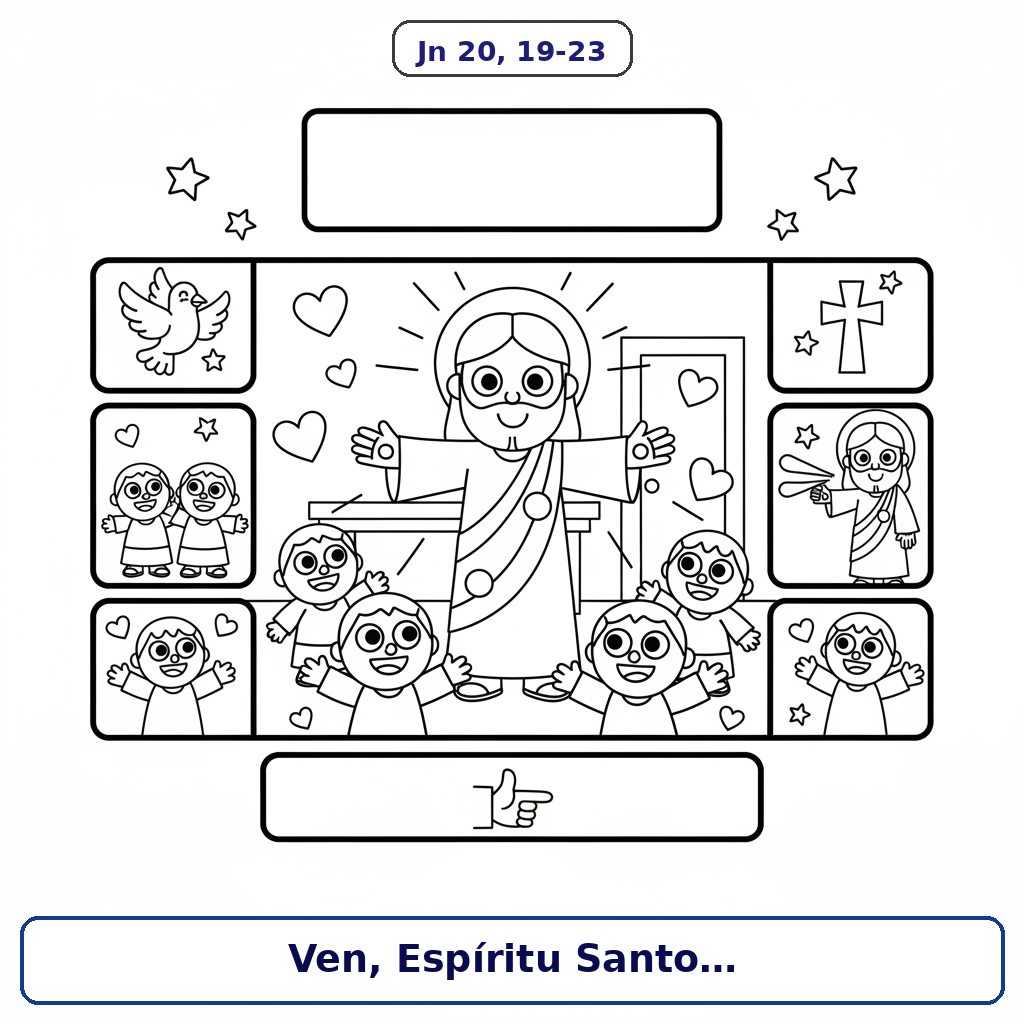 Imagen para colorear del Evangelio